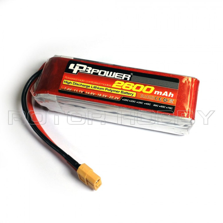 (XT60) LPB 14.8V 2600mAh 60C LiPo Battery. Code: LPB4S60C2600-1 ...