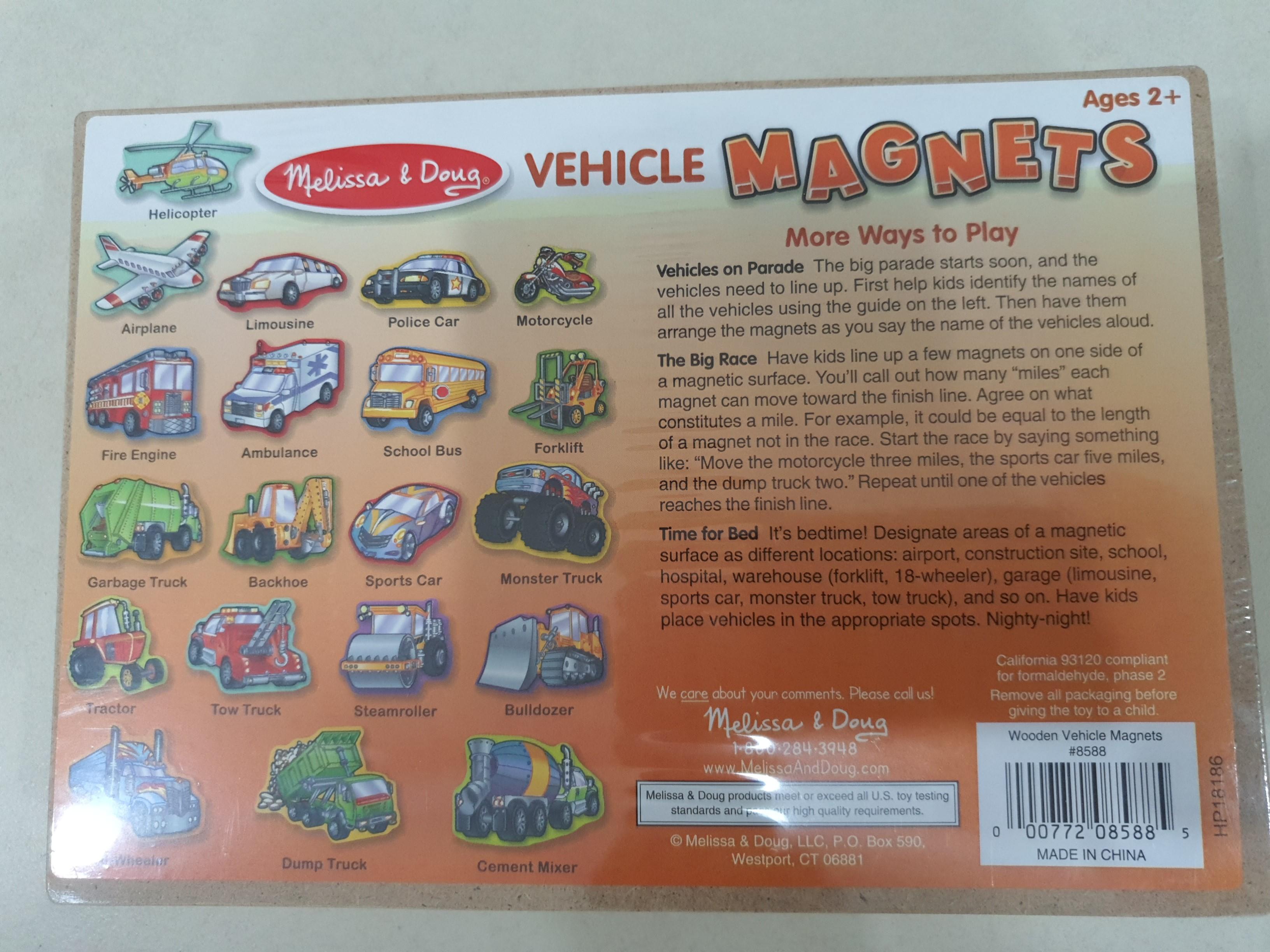 melissa and doug vehicle magnets