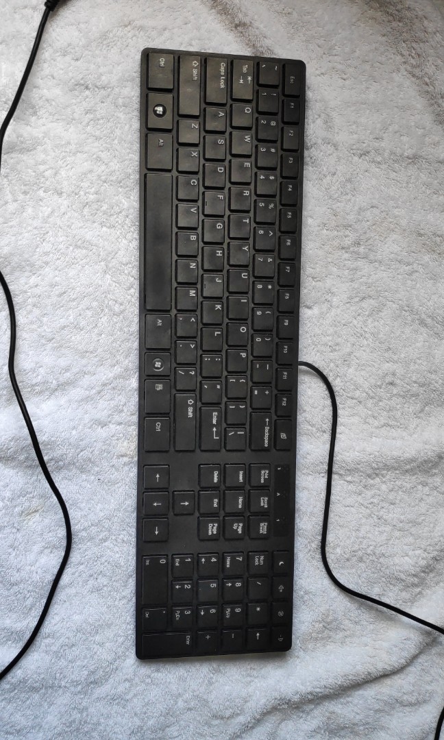 Flat Silent USB Membrane keyboard, Electronics, Computer Parts ...