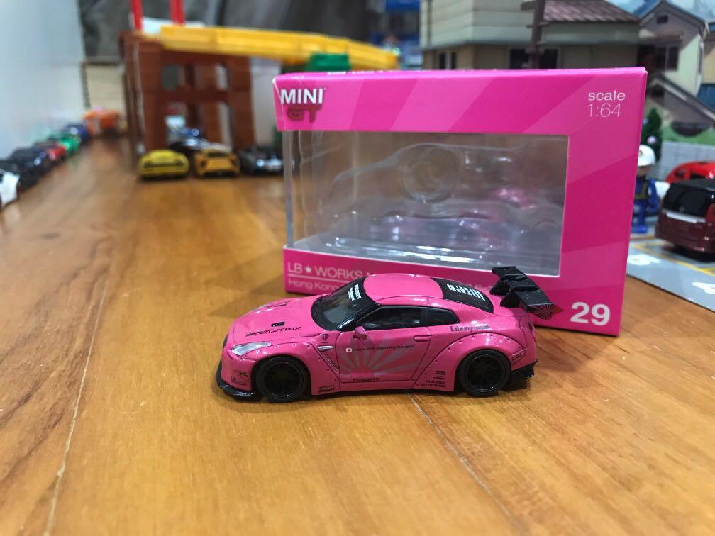 Mini gt LB Nissan GTR r35 type 1 homg kong exclusive pink, Hobbies ...