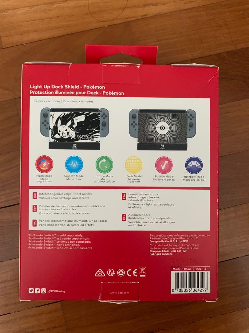 PDP Nintendo Switch Pokemon Light Up Dock Shield, 500114, Video Gaming