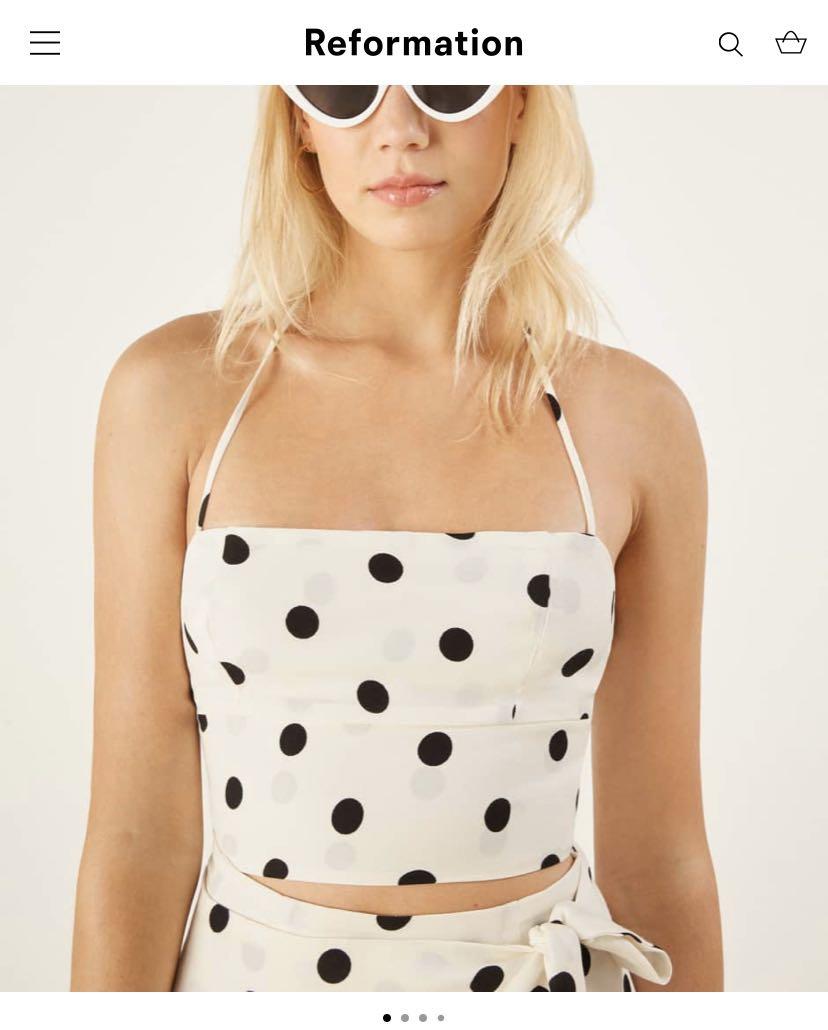 Reformation Salento polka dress, Women's Fashion, Dresses & Sets, Dresses  on Carousell