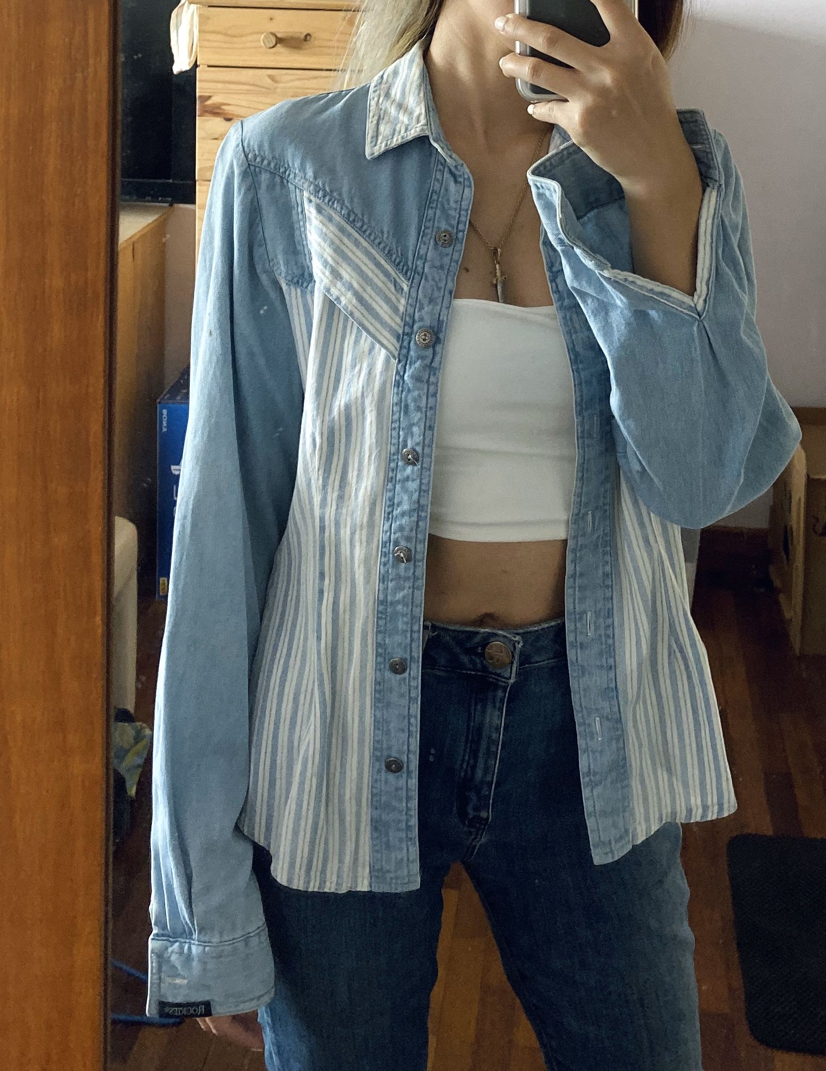Rockies Vintage Denim Jacket/Shirt 