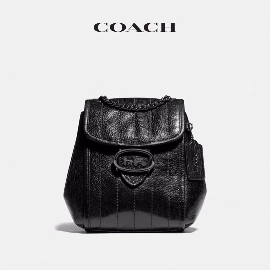 women's mini black backpack