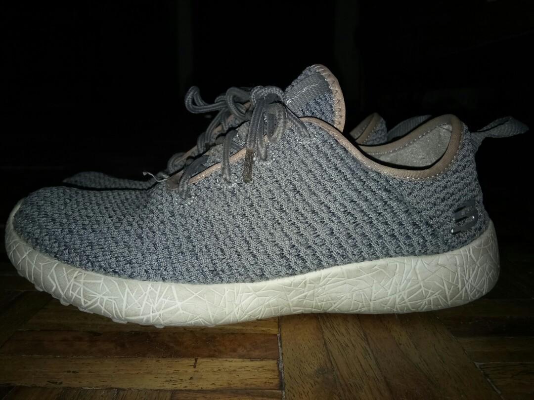 gray skechers memory foam