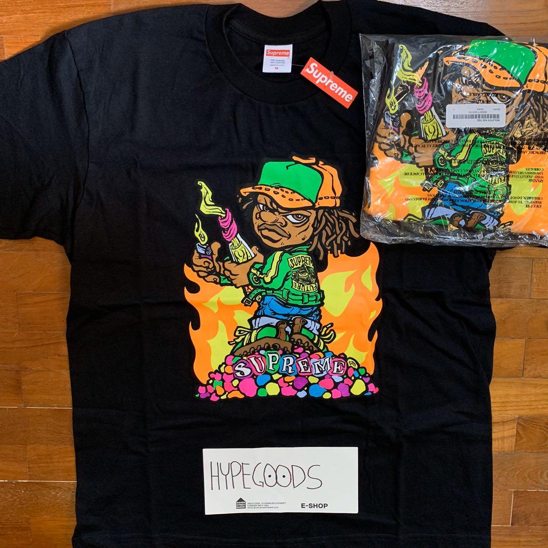 Supreme Molotov Tee Black Men s Fashion Tops Sets Tshirts