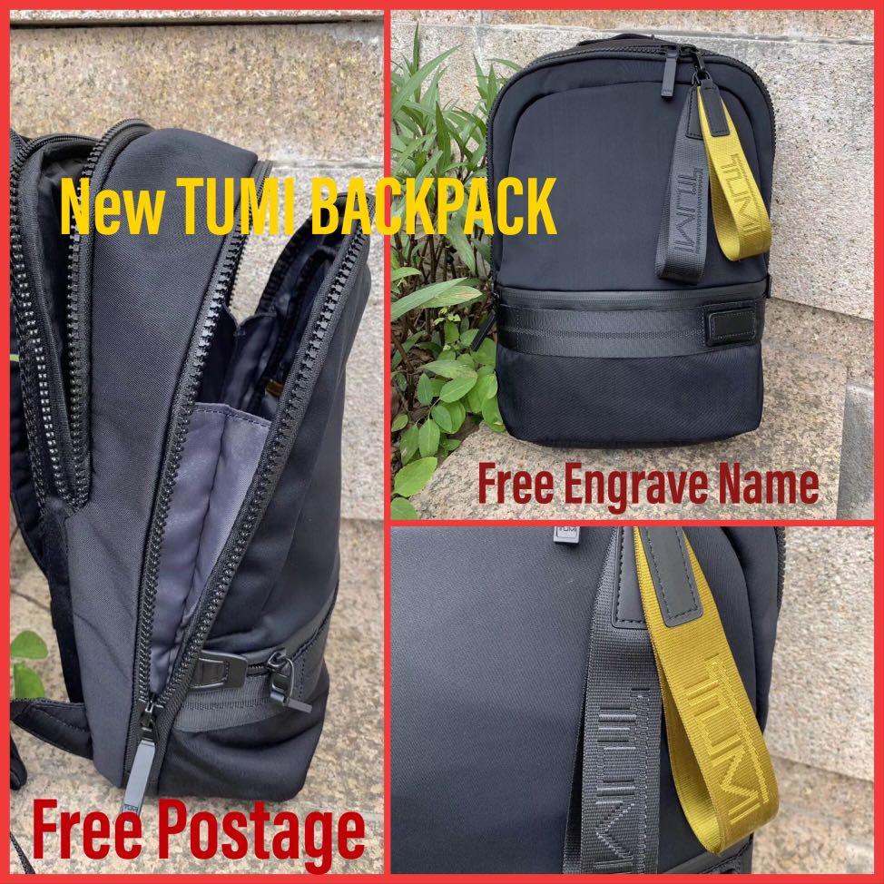 tumi backpack engraving