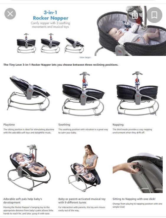 Vibrating 3 in 1 baby rocker, Babies & Kids, Infant Playtime on Carousell