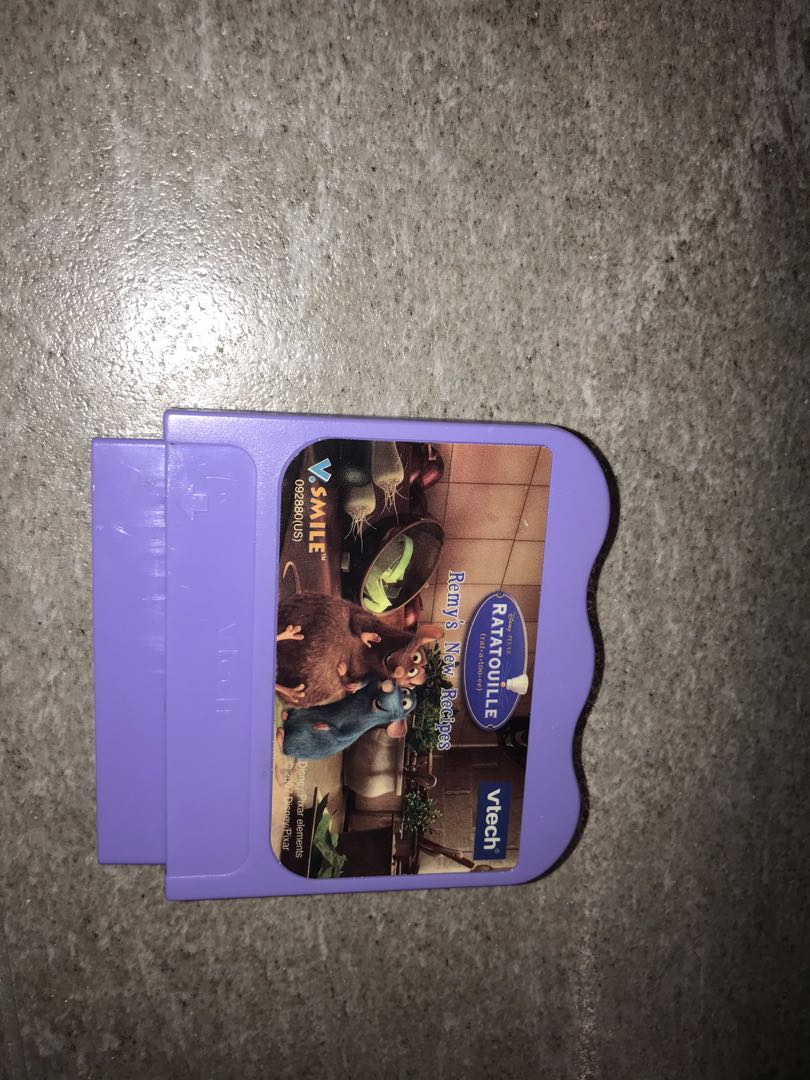 Vtech Vsmile Ratatouille Disney Pixar cartridge, Video Gaming, Video ...