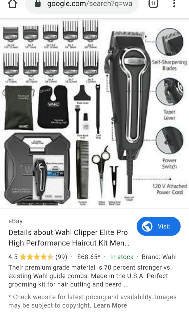 wahl clipper elite pro