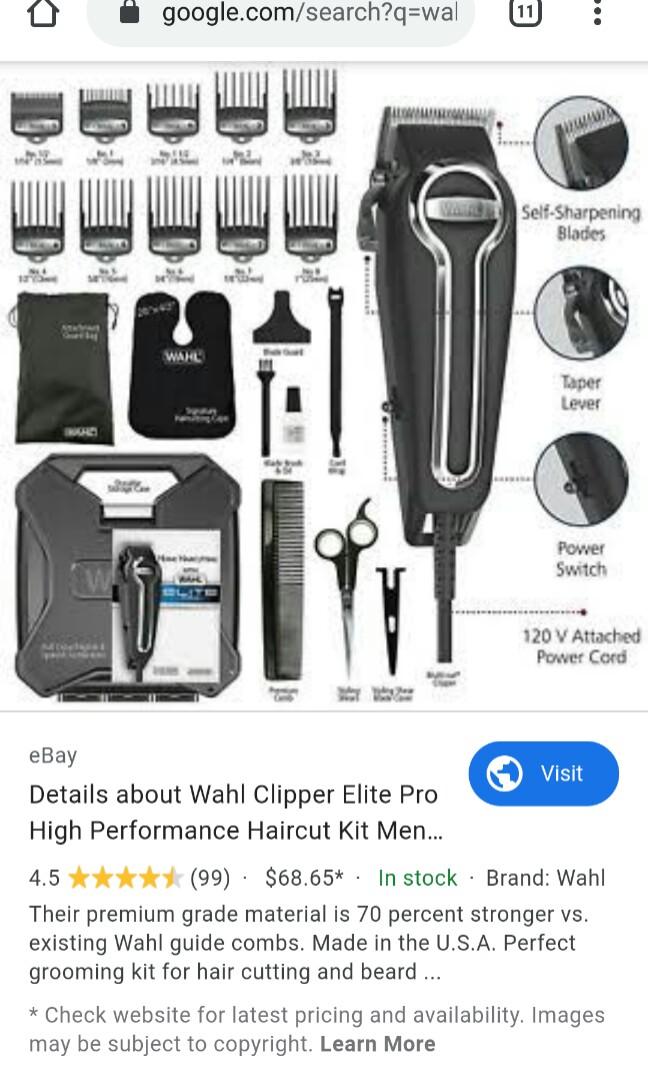 wahl clippers official website