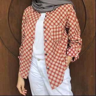 Kemeja Flanel merah