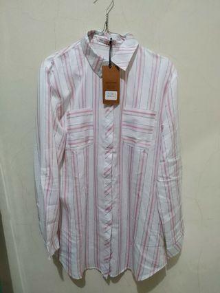 Kemeja sagonda salur pink brand DUST #natal2019