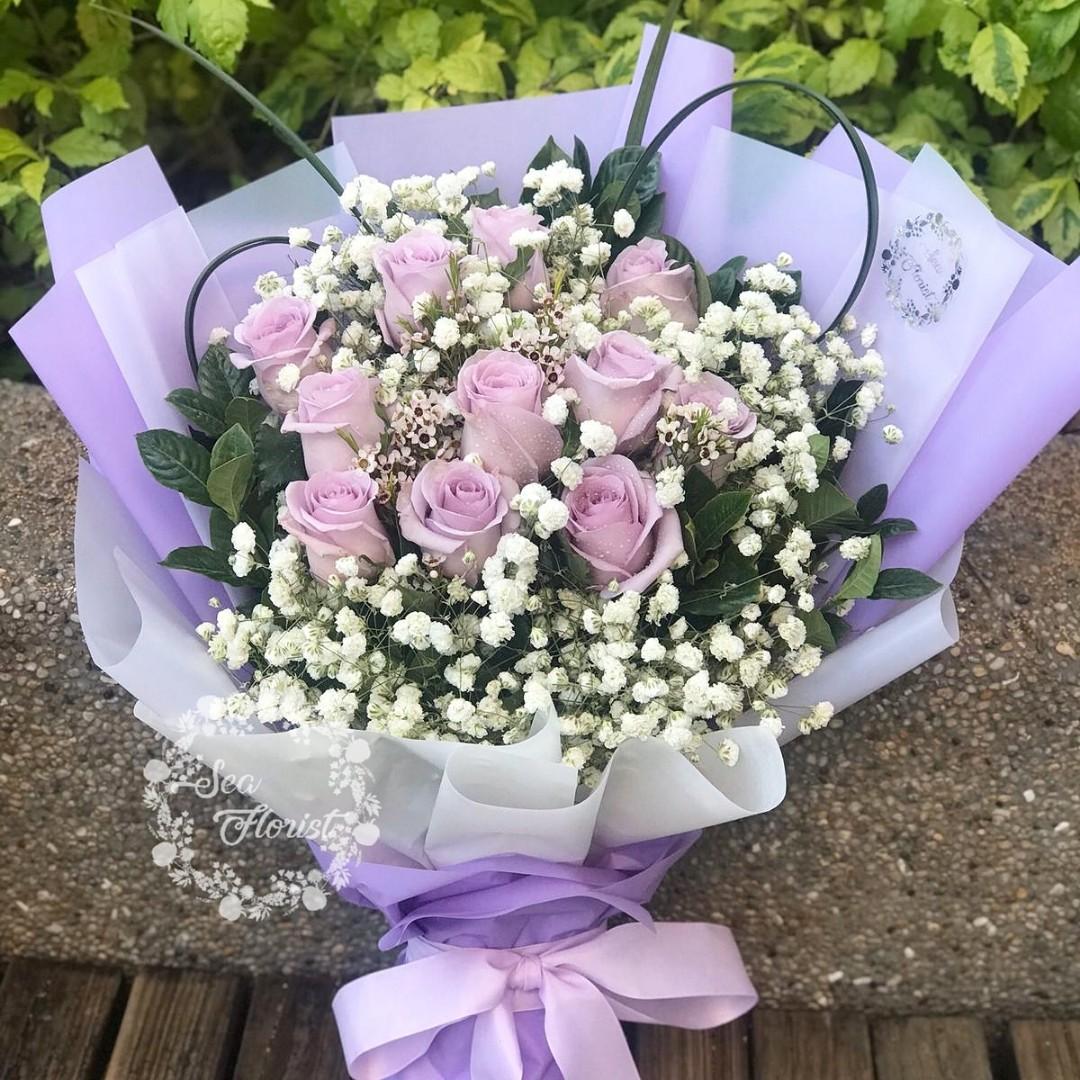海洋之歌粉紫玫瑰鮮花花束生日花束母親節花束情人節花束玫瑰花束求婚花束畢業花束生日花束婚禮回禮花束fresh Flower Bouquet Wedding Birthday Mother S 海洋之歌粉紫玫瑰鮮花花束生日花束母親節花束情人節花束玫瑰花束求婚花束畢業花束生日花束婚禮回禮花束fresh Flower Bouquet Wedding Birthday Mother S