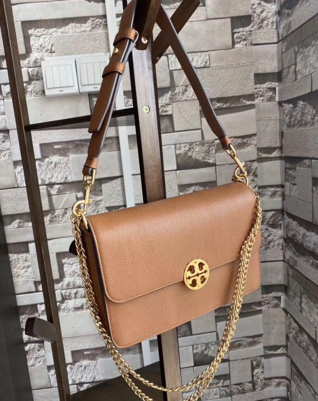 Tory burch chelsea crossbody classic tan clearance