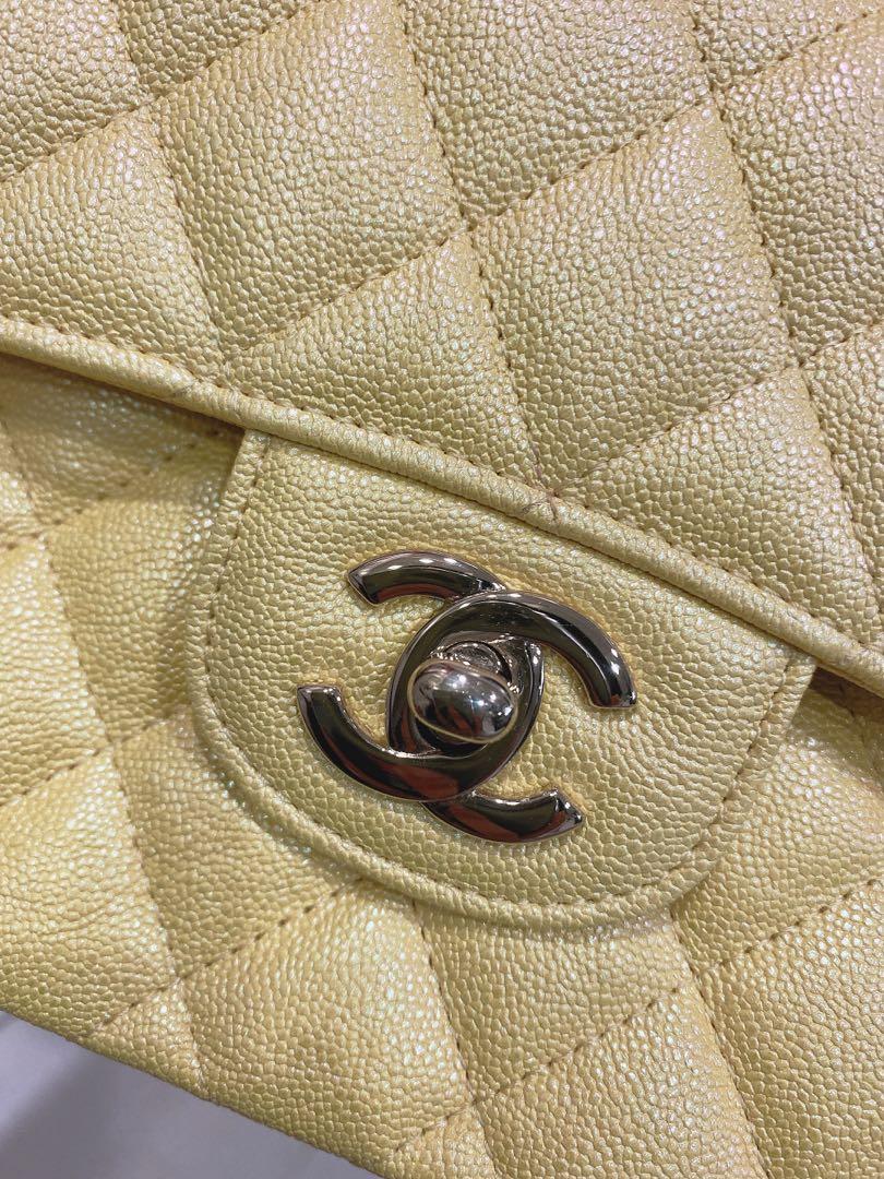 Chanel 19s Small Classic Flap Yellow Iridescent, Luxury, Bags & Wallets on  Carousell