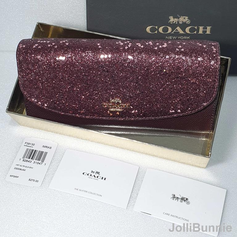 Glitter new arrivals coach wallet