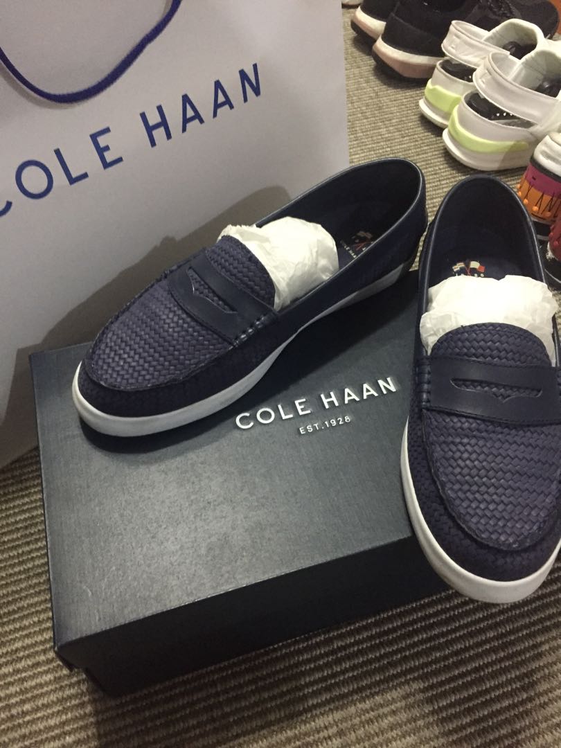 navy blue cole haan shoes