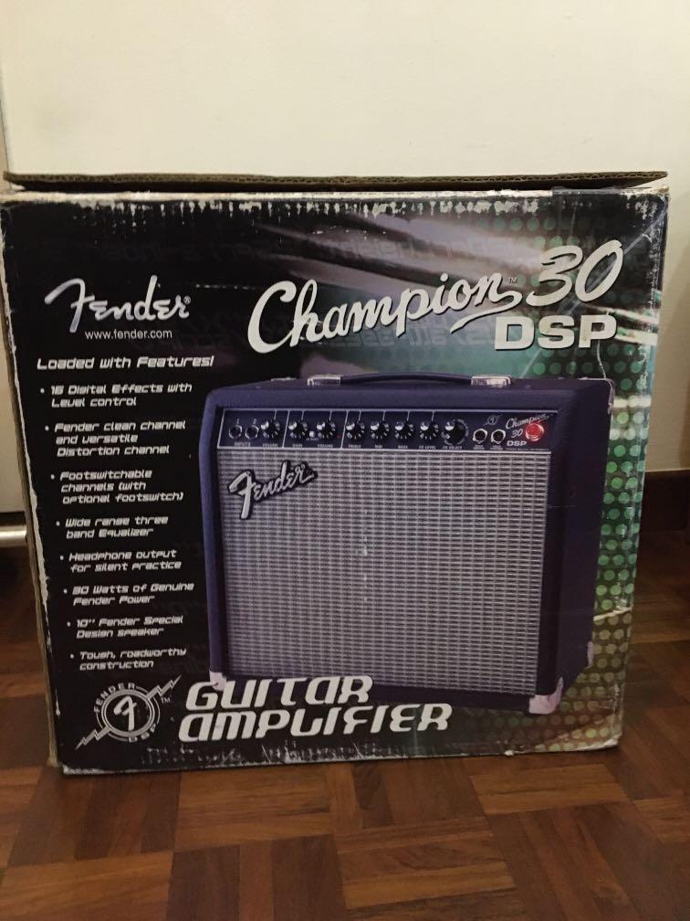 Fender EGuitar amp (Champion 30 DSP), Hobbies & Toys, Music & Media