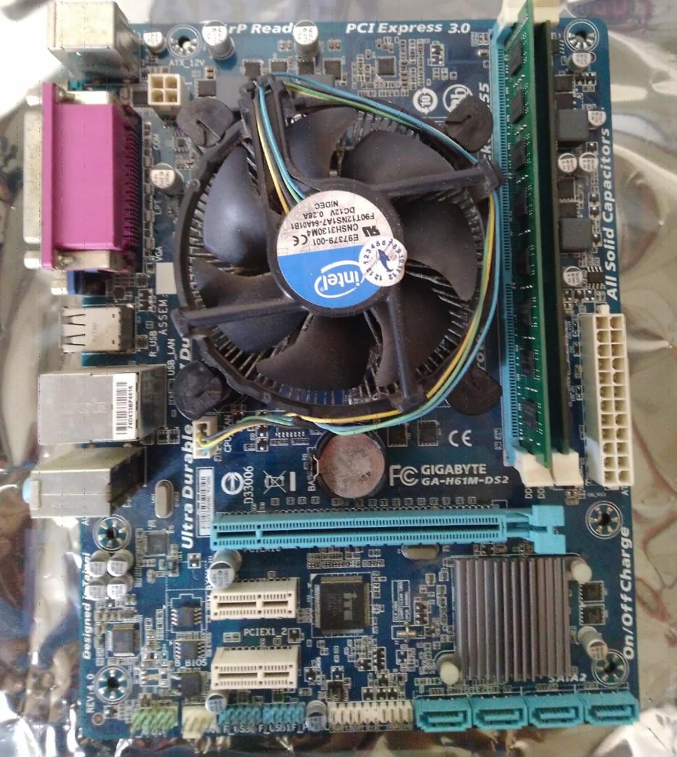 Intel I3 Gigabyte Motherboard 12 Gb Ram 1gb Video Card Electronics Computers Others On Carousell