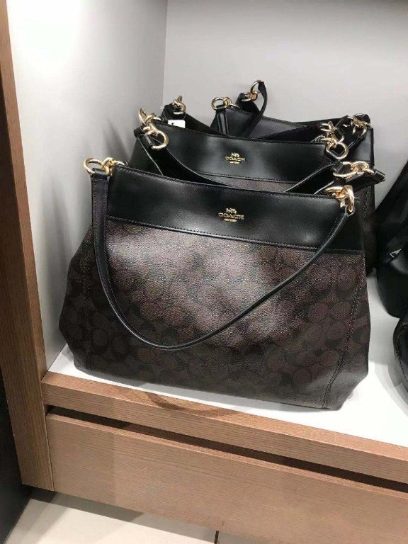 LEXY SHOULDER BAG IN SIGNATURE CANVAS COACH F27972 Luxury Bags