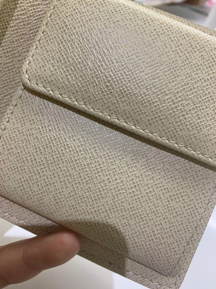 Shop Louis Vuitton DAMIER AZUR 2021-22FW Leather Folding Wallet