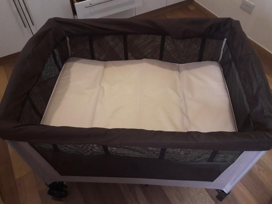 Mothercare travel cot with changing table, Babies & Kids, Baby Nursery