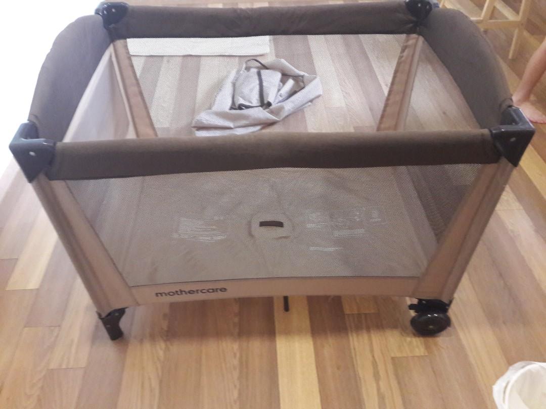 Mothercare travel cot with changing table, Babies & Kids, Baby Nursery