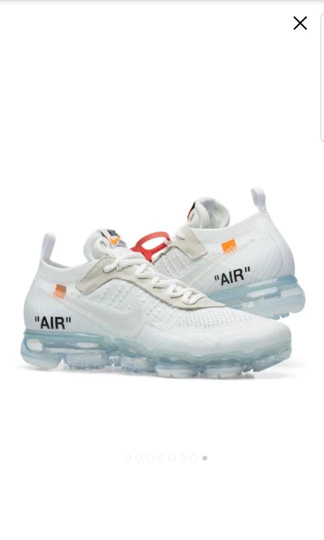 nike air vapormax flyknit off white