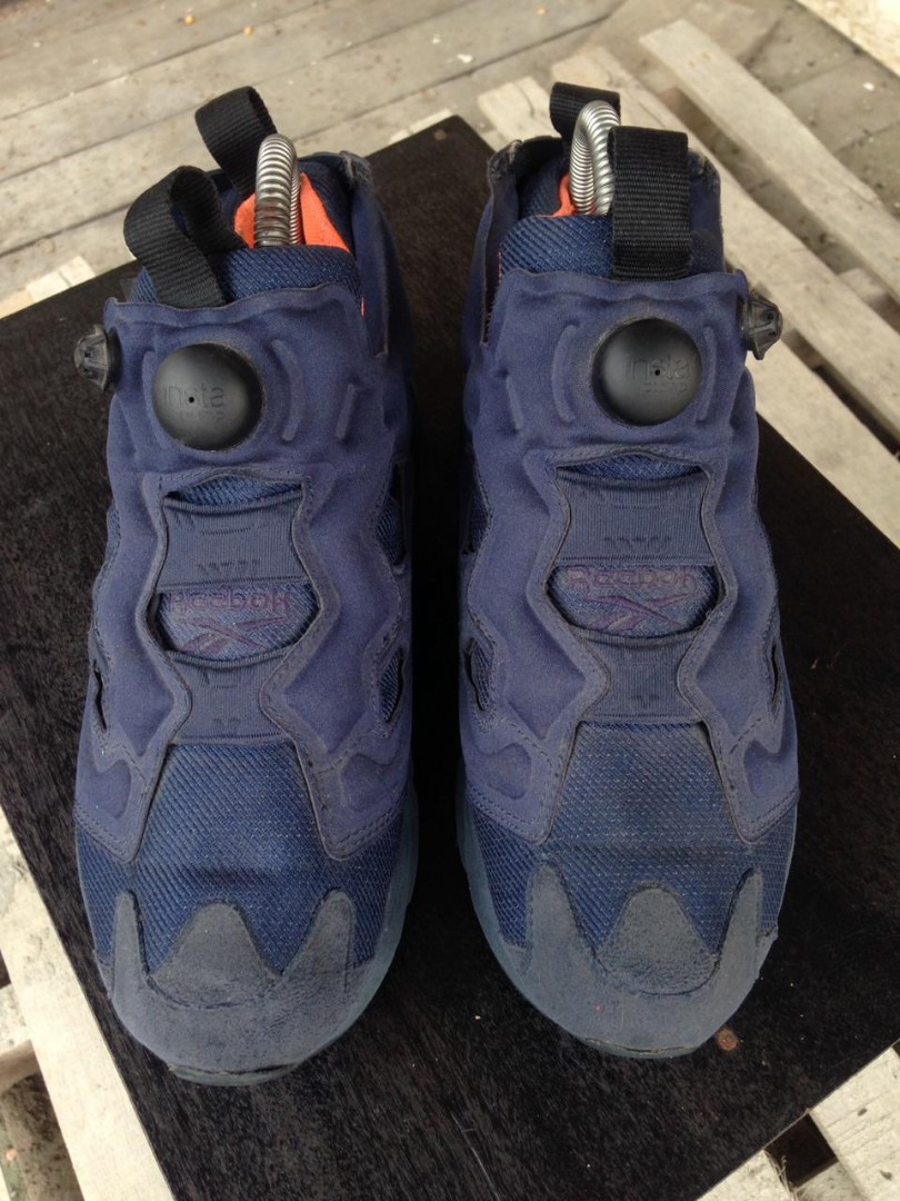 Reebok insta pump fury navy orange clearance