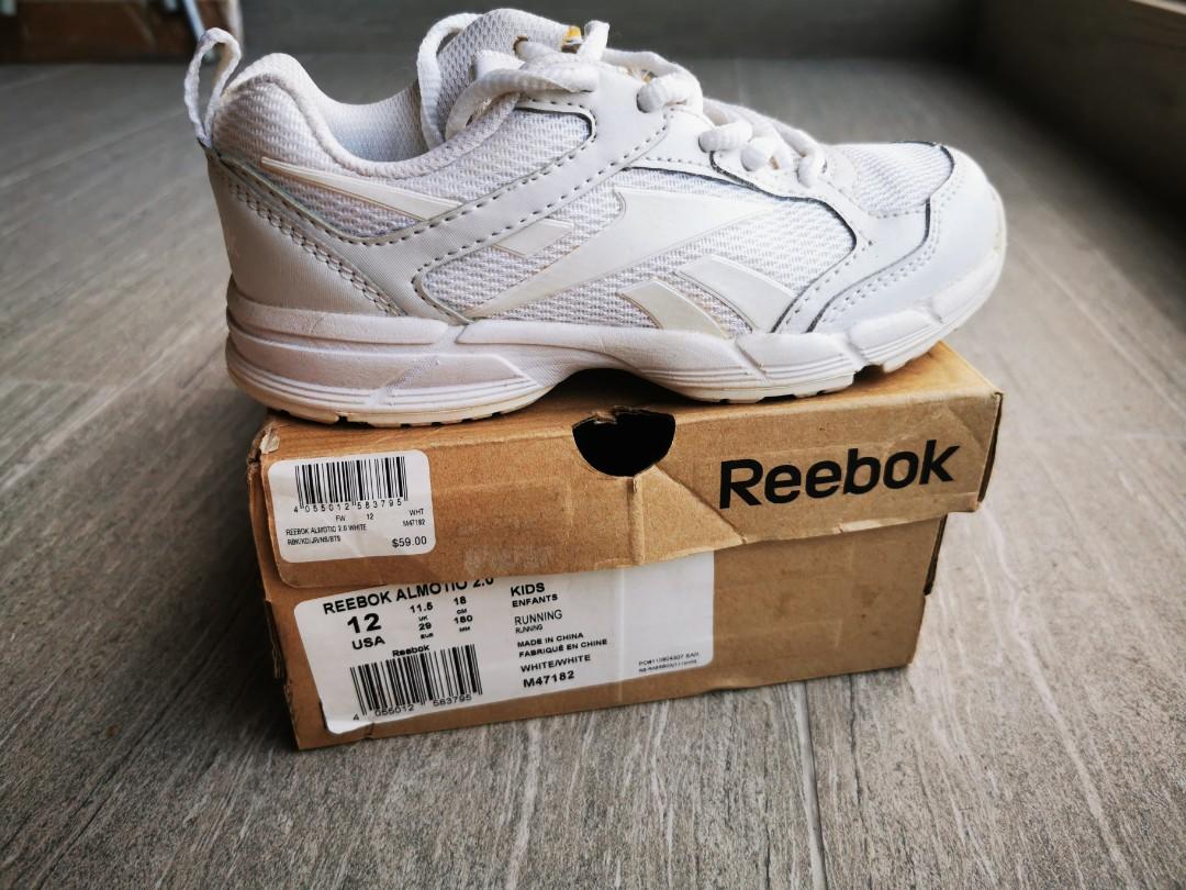 Reebok white school shoe new