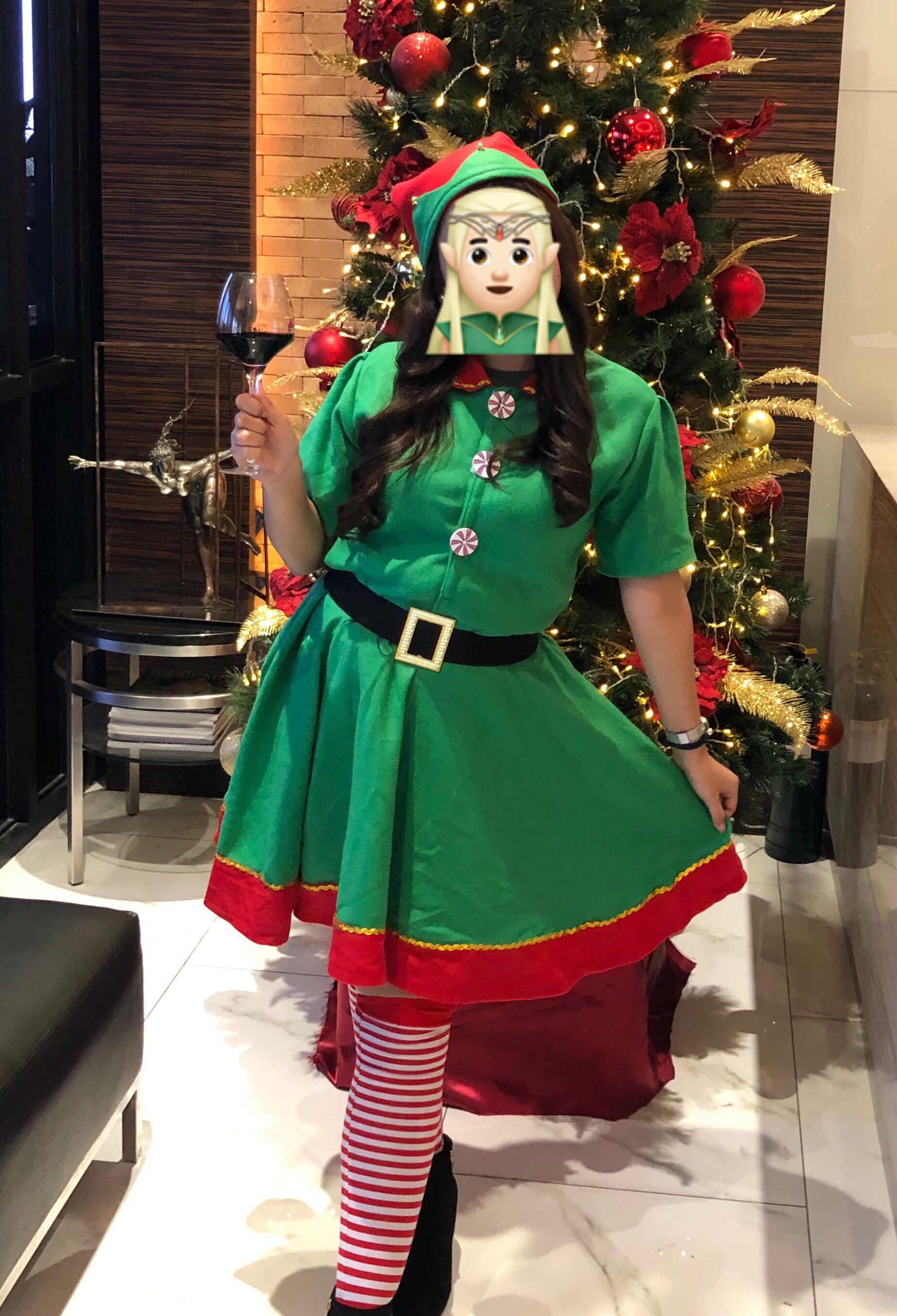 Santa's elf costume female hotsell