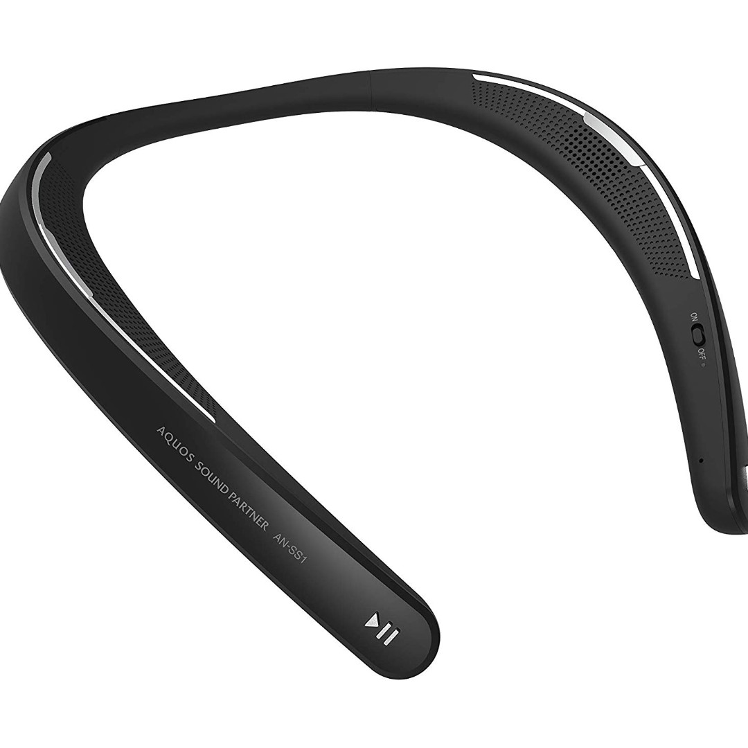 SHARP AN-SS1 掛頸式耳機Bluetooth連接充電一次最多4小時使用黑/白/藍