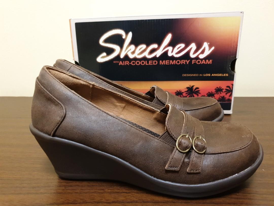 skechers wedge shoes