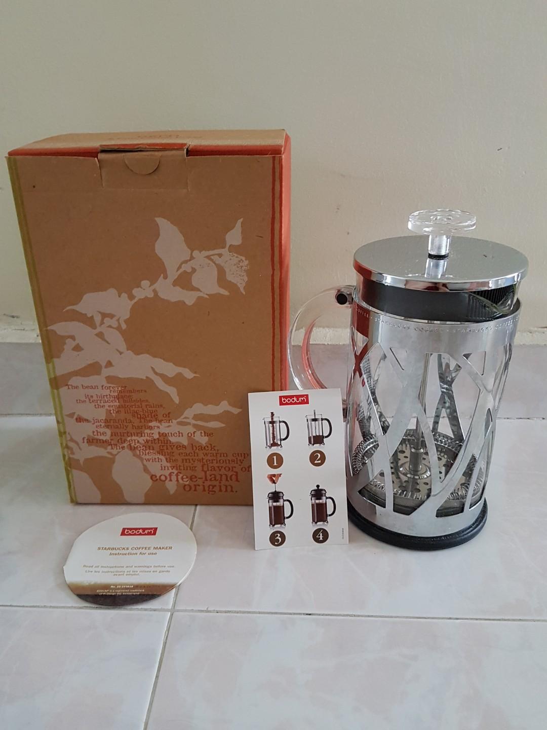 Starbucks Bodum 8 cup coffee maker, TV & Home Appliances, Kitchen Appliances, Coffee Machines