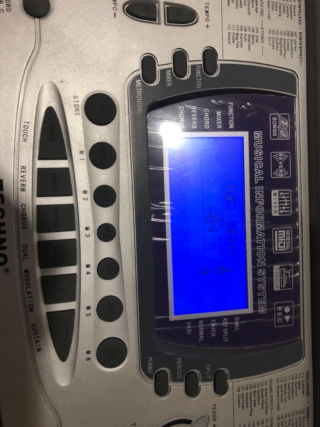 Techno 61 Key Digital Electronic Piano Keyboard + Keyboard Bag