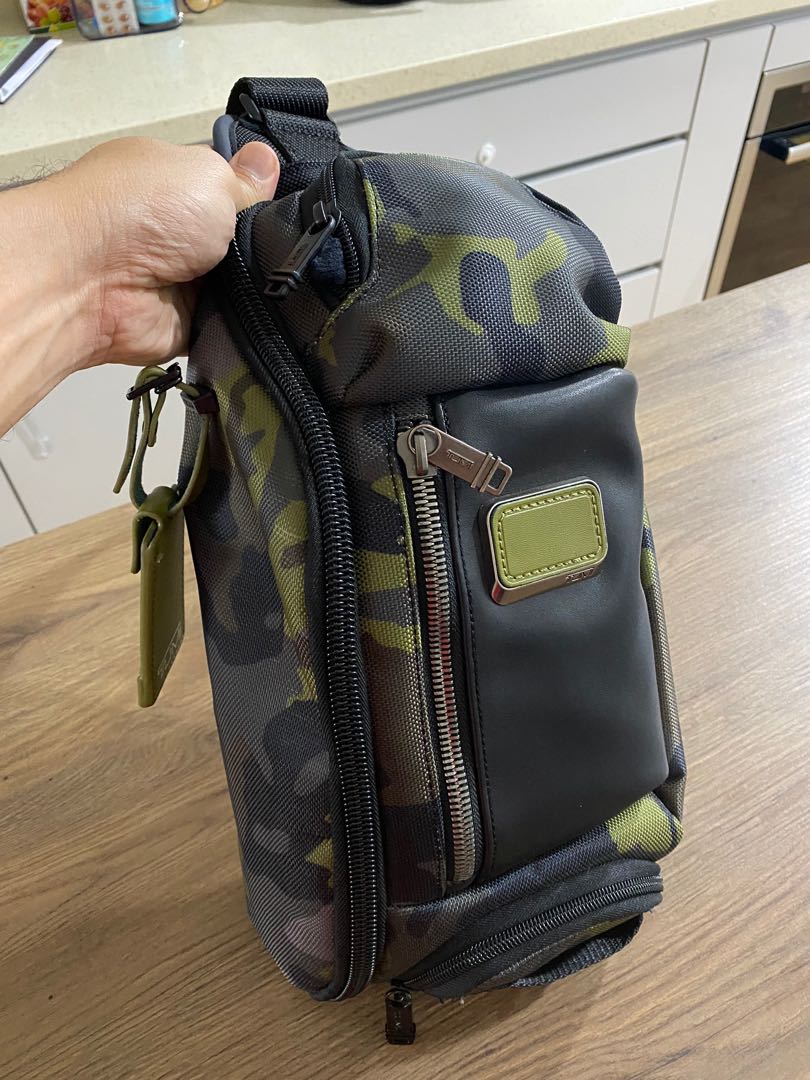 Tumi camo cheap sling bag