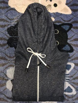 Hoodie crop blue snow