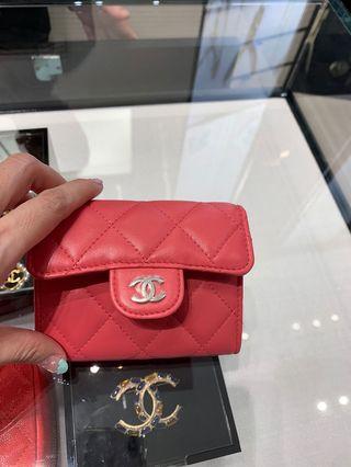 UNBOXING Chanel 21S light pink classic small wallet in Celine Pico