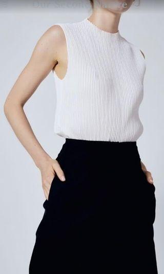 Our Second Nature high neck pleated TOP #stayhome