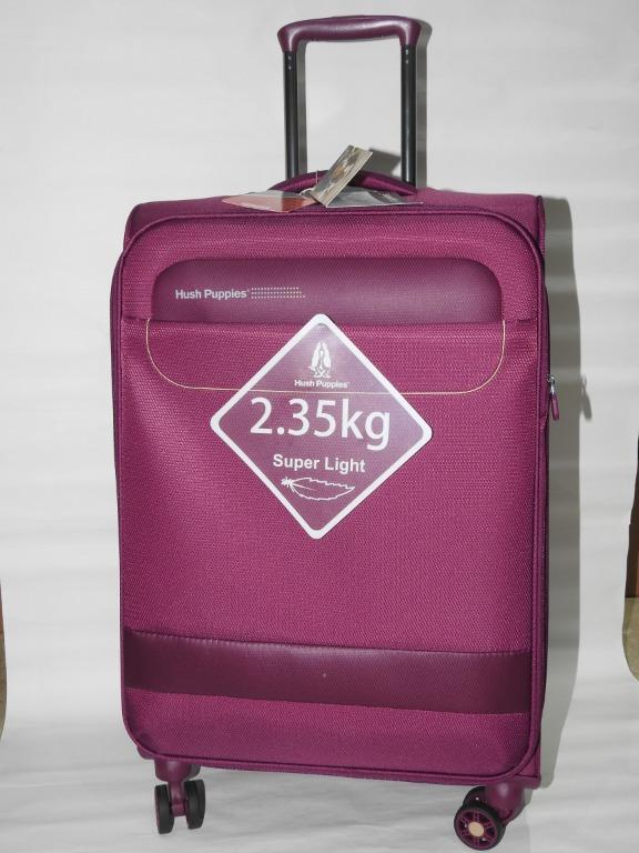 24" - Hush Puppies kg Super Light) Purple, Hobbies & Travel, Luggage on Carousell