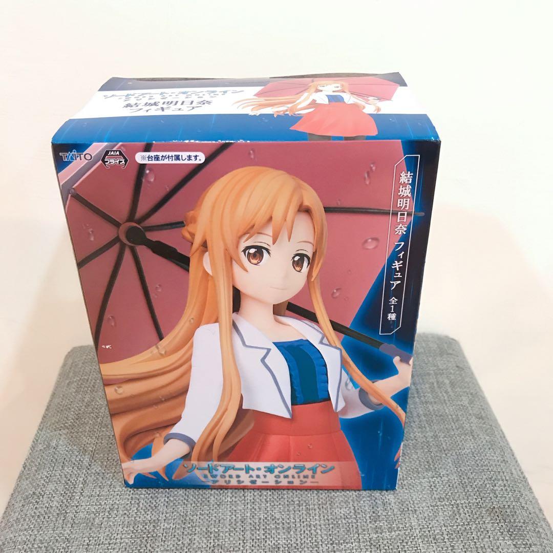 正版刀劍神域結城明日奈亞絲娜公仔asuna Taito 日本景品亞絲娜便服刀劍神域週邊雨傘私服 玩具 公仔在旋轉拍賣