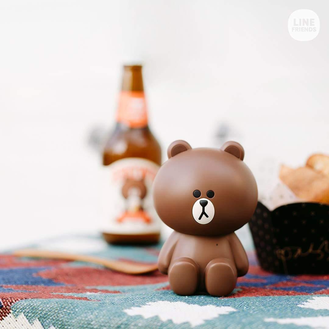 全新 Line Friends 熊大 喇叭 藍芽 Bluetooth Speaker, 音響器材, Soundbar、揚聲器、藍牙喇叭、耳擴