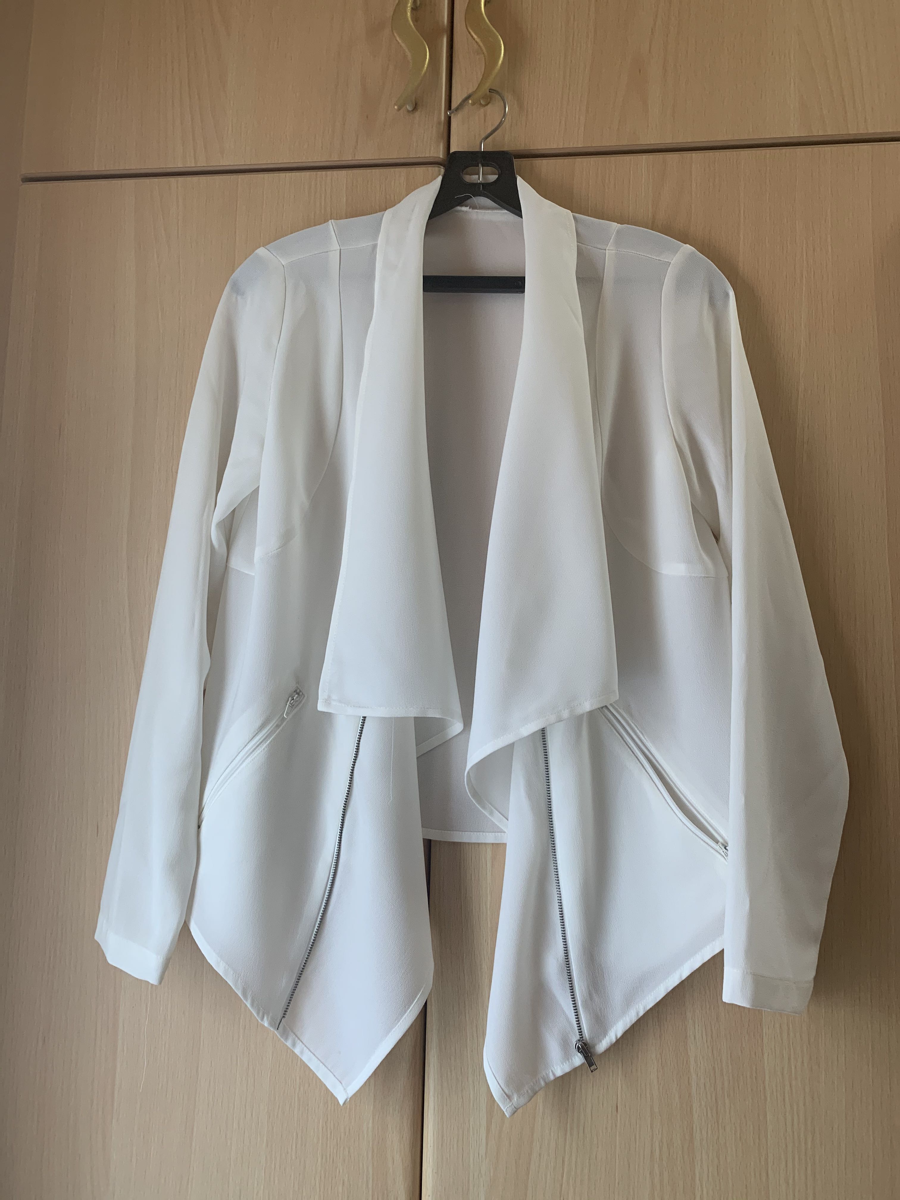 White waterfall jacket clearance