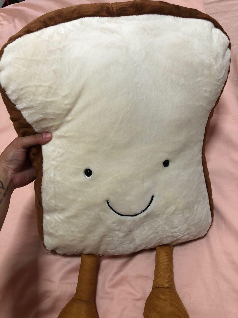 Bread Plush (Category: Plushies & Soft Toys) located in Singapore. Submitted by keifjan (Listing ID 269303236, Image 2). Description: Big bread plush. The size is approximately 48cm (plus the legs) Kindly PM me for more details. Thank you..
