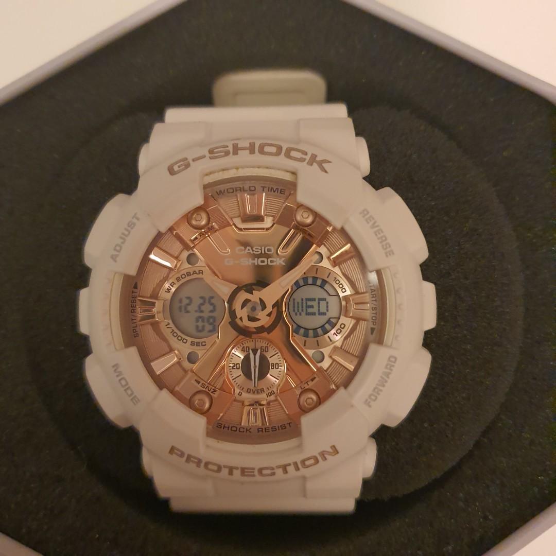 Casio G SHOCK S SERIES WHITE ROSE GOLD