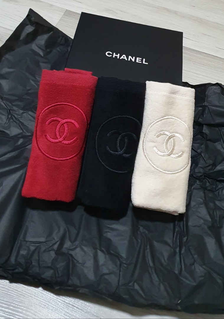 Chanel Towel Set 3pcs Luxury Apparel on Carousell