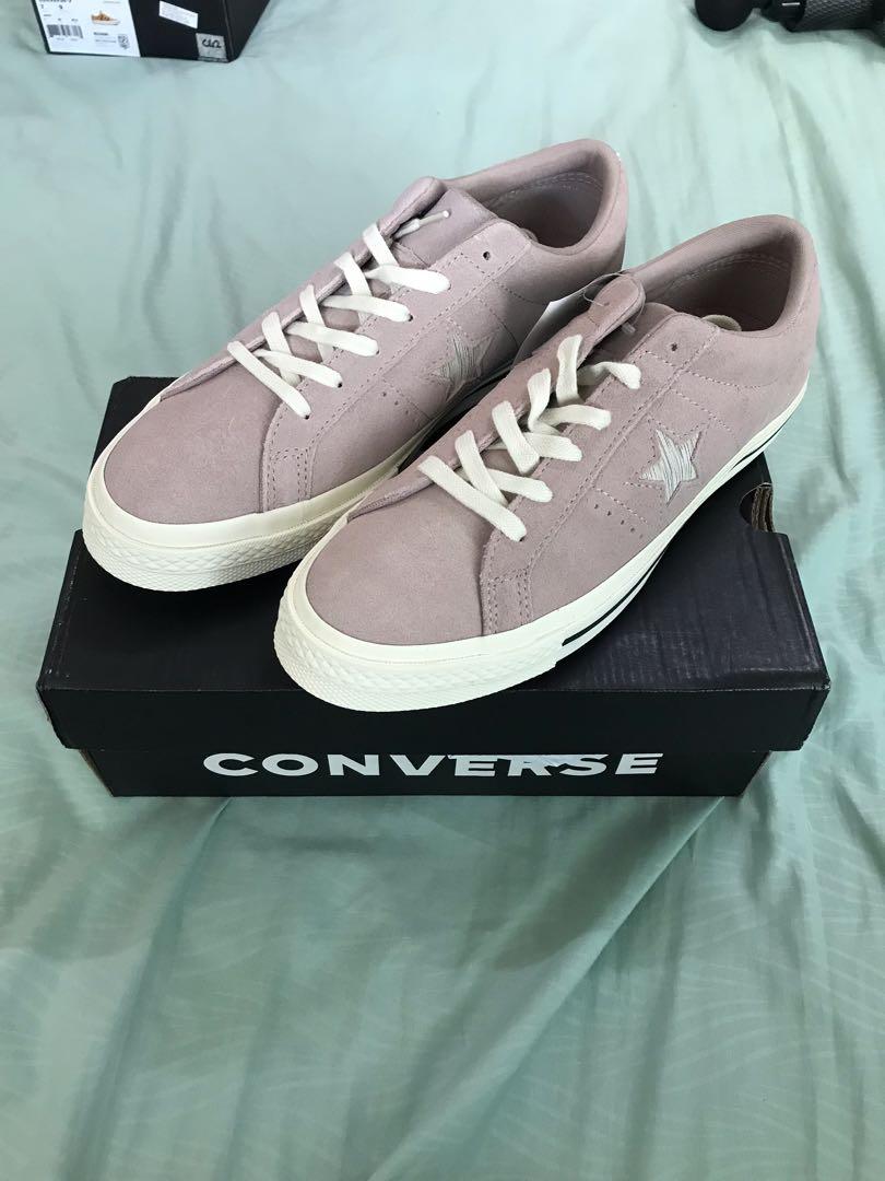 one star converse dusty pink