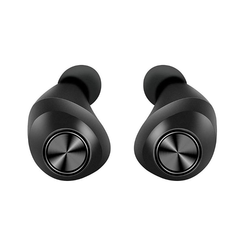 ELECDER D11 True Wireless Earbuds Bluetooth 5.0 Headphones in Ear with Microphone IPX5 Waterproof Charging Case for Workout Running Black