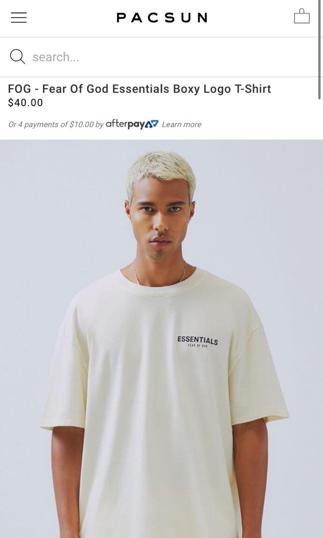 Fear of God Essentials Cream Tee, Men's 